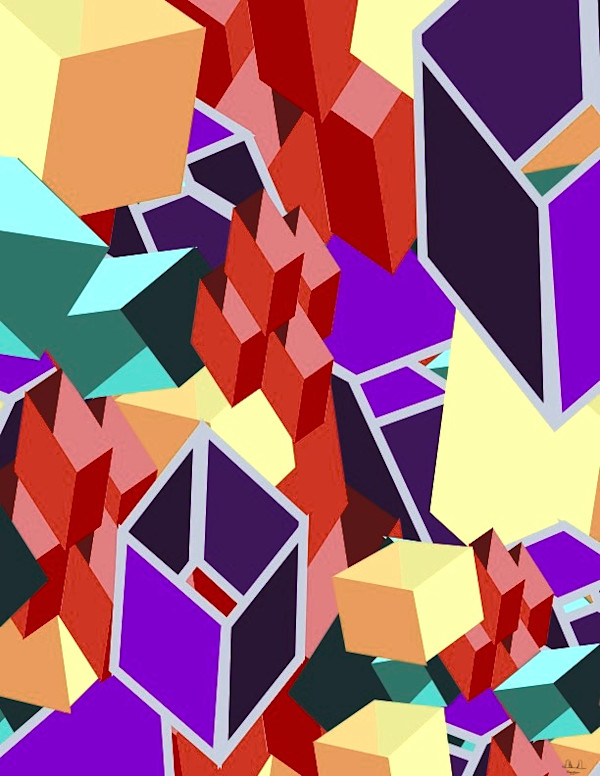 Cubic space by Fabrice Dejean