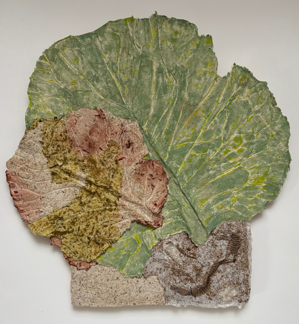 Leaves, Cosmos, Okras, Snake by GG Stankiewicz, Image 1.