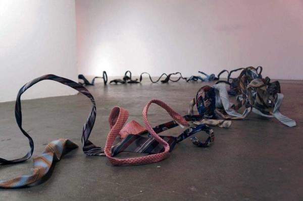 Tie Snake Installation by Angee Montgomery
