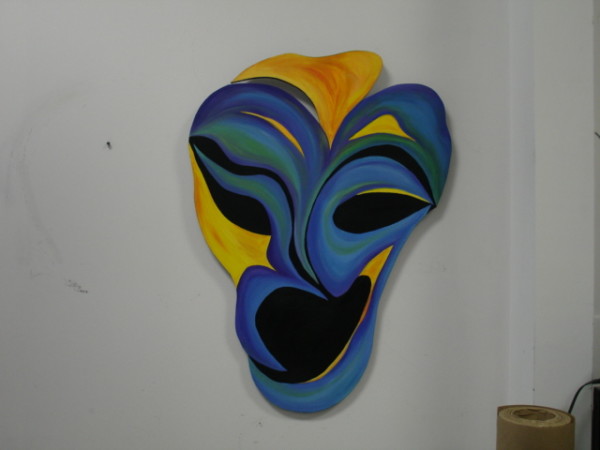 Blue and Orange Mask