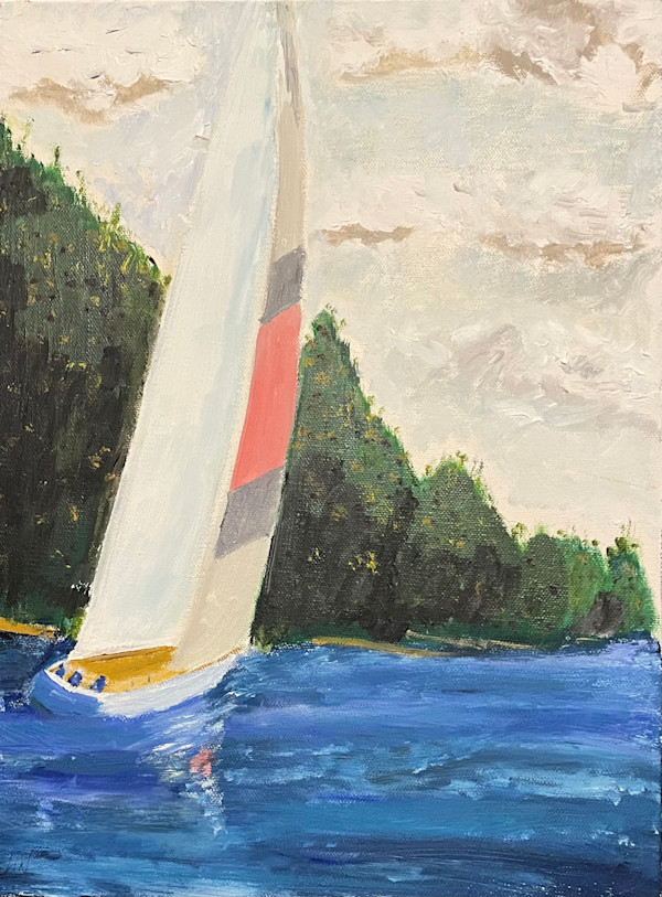 Day Sailing on the Lake by Jim Hoehn