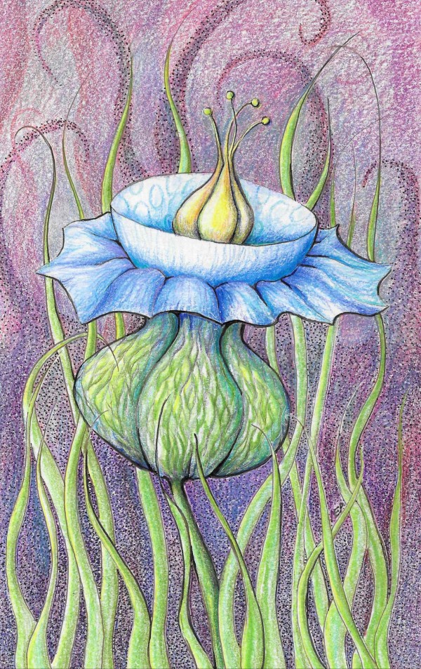 Blue Hope Bloom by Margaret Polcawich