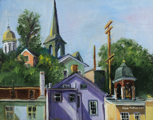 Looking Up (Ellicott City) by Ann Schaefer