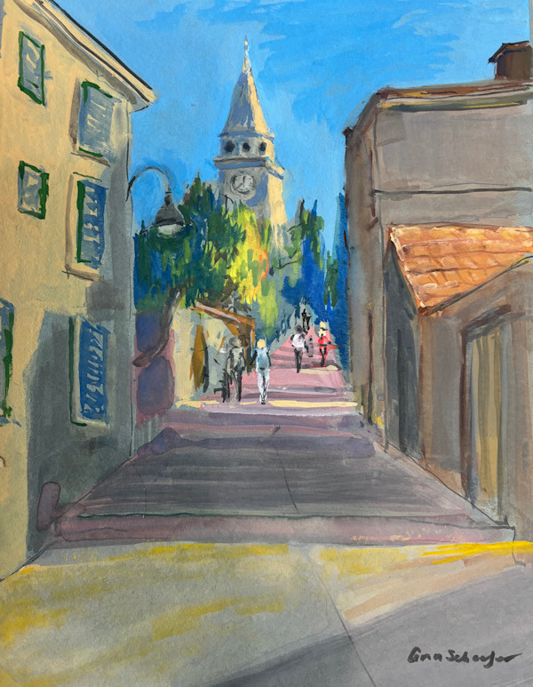 Climbing at Sunset by Ann Schaefer, Image 1.