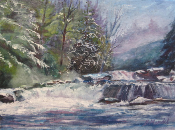 Winter Waterfall by Barbara Mandel