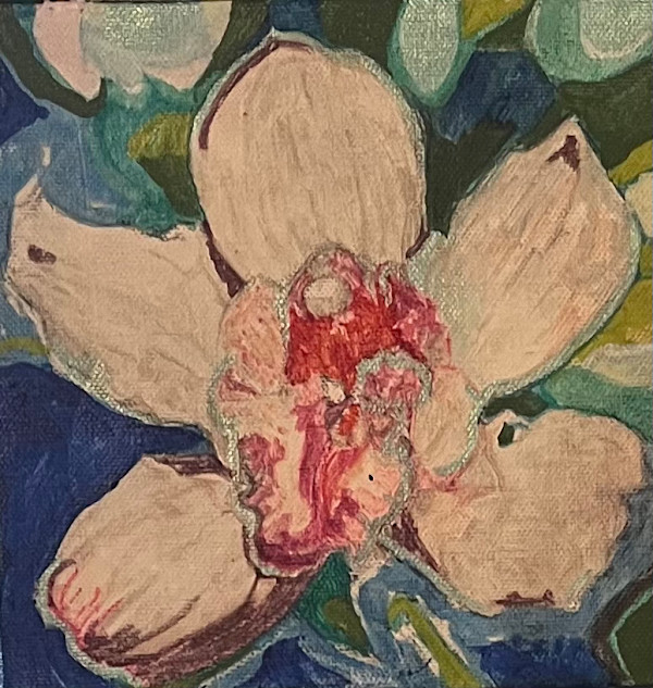 Orchid on Blue by Jamie Downs