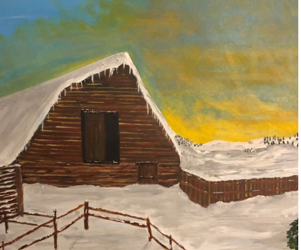 Winter Chalet by Jim Hoehn