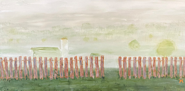 Farm on a Foggy Morning by Jim Hoehn