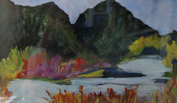 Alpine Lake Austria by Cathy Hirsh