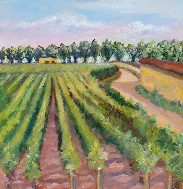 Burgundy Vineyard by Barbara Mandel