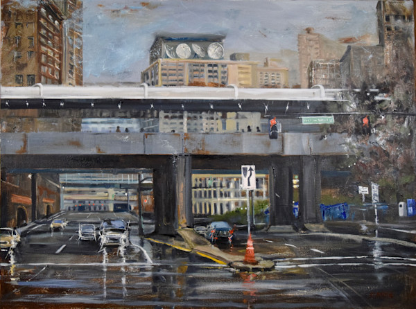 City in the Rain by Dave Allen