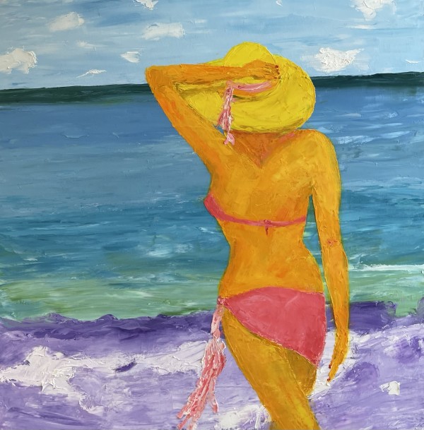 Woman on Beach by Jim Hoehn