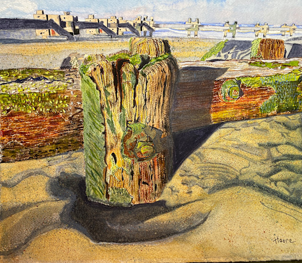 Wood Disintegration, Concrete Construction by Alexandra Treadaway-Hoare