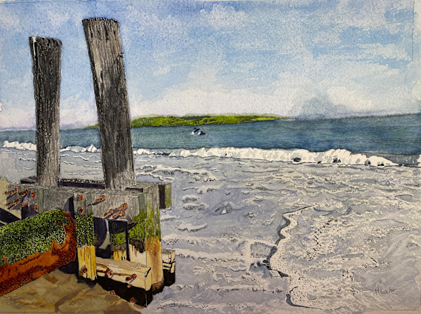 Piped Rainwater going back to the Sea by Alexandra Treadaway-Hoare