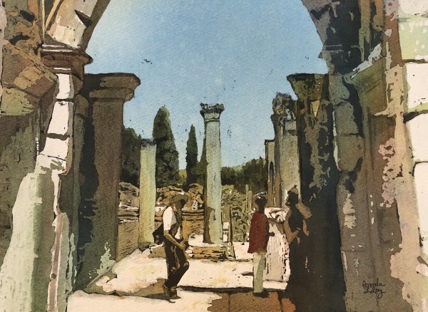 Tourists in Ephesus by Angela Lacy