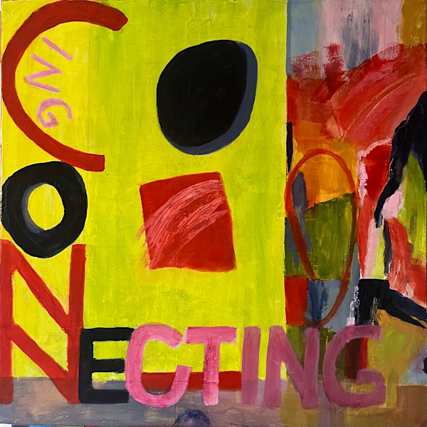 Connecting Inspired by Harland Miller by Marcia Bhorjee