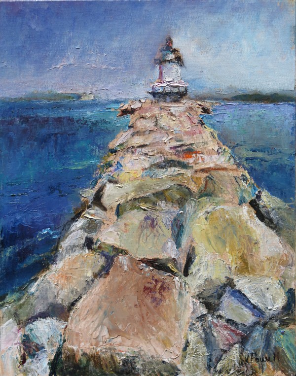 Spring Point Light by Jeanne Powell