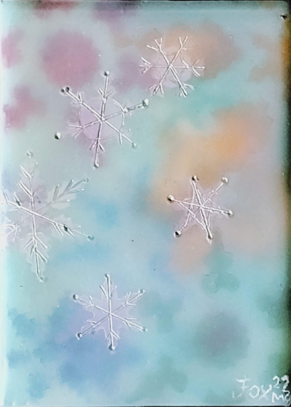 Rainbow Snowflakes 2 by Janet Fox