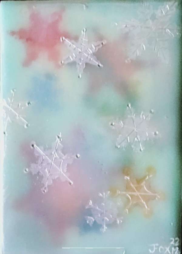 Rainbow Snowflakes 3 by Janet Fox