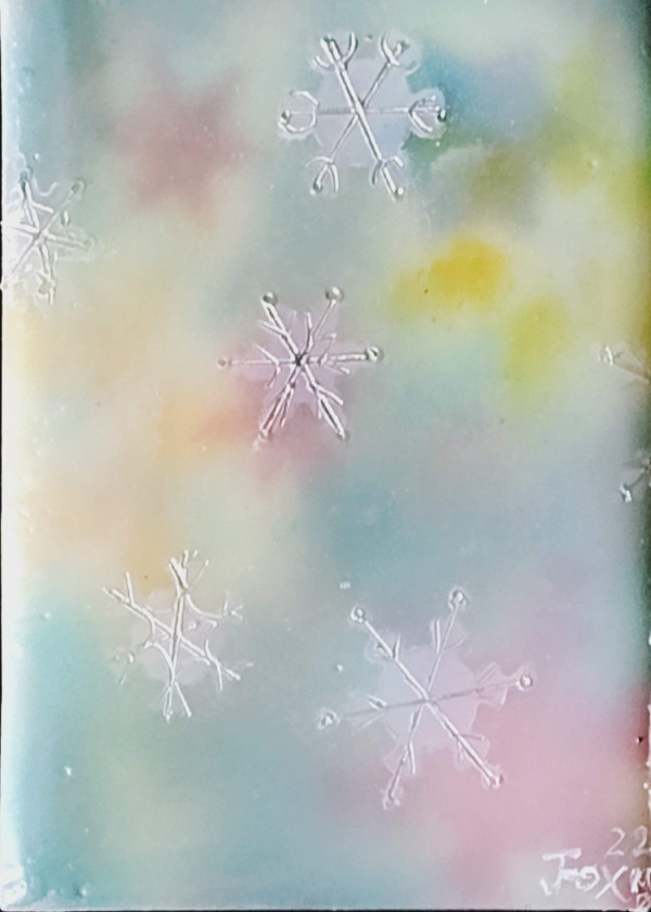 Rainbow Snowflakes 4 by Janet Fox