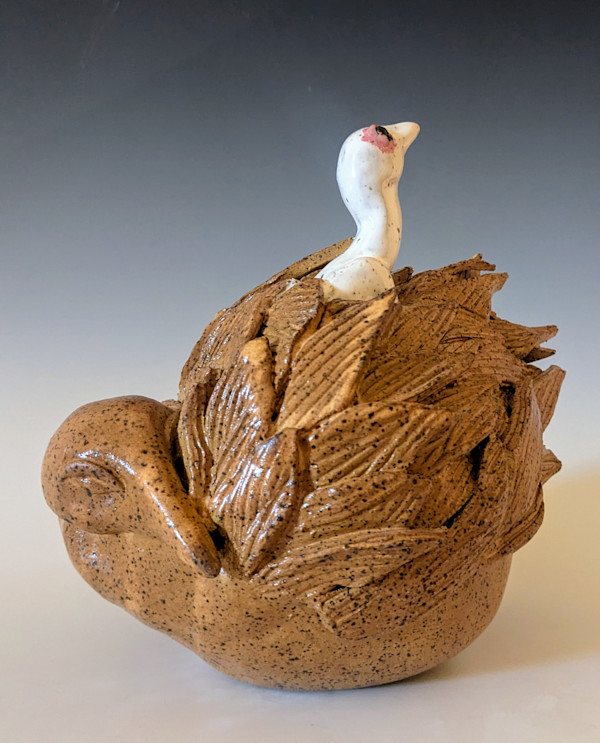 Sleeping Mother Bird by Nancy Jakubowski