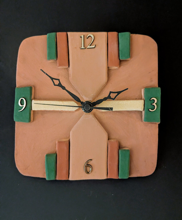 Art Deco Clock by Nancy Jakubowski