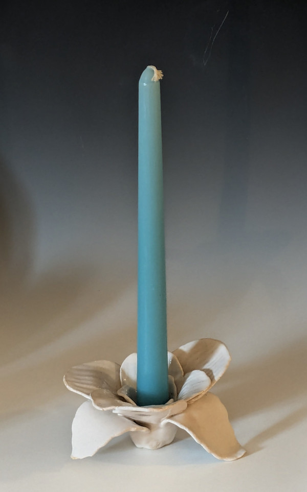 Flower Candlestick Holder #2 by Nancy Jakubowski, Image 1.