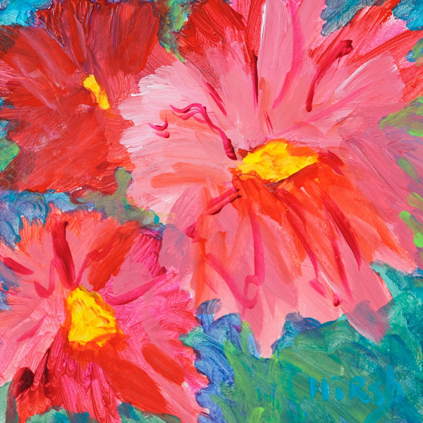 Peppy Peonies by Cathy Hirsh