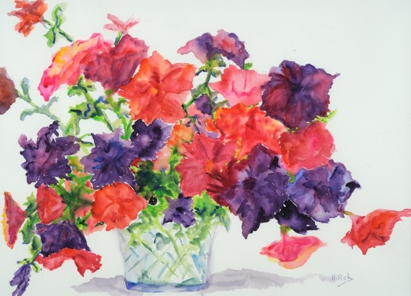 Petunias by Cathy Hirsh