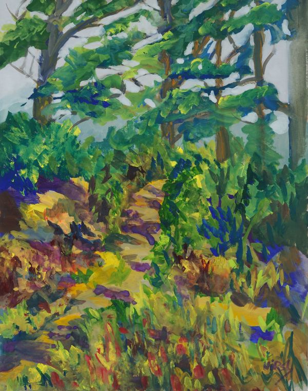 Pines at Bonnieux by Cathy Hirsh