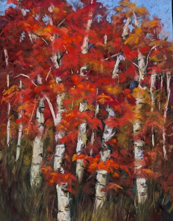 Red Aspens by Grace Newcomer