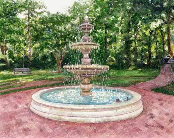 Flinn Park Fountain, Kensington by Vicky Surles