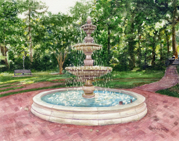 Flinn Park Fountain, Kensington by Vicky Surles, Image 1.