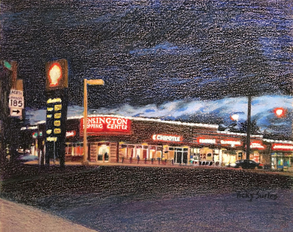 Kensington Shopping Center at Night by Vicky Surles, Image 1.