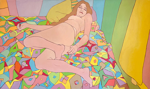 Nude on a Quilt by Vicky Surles