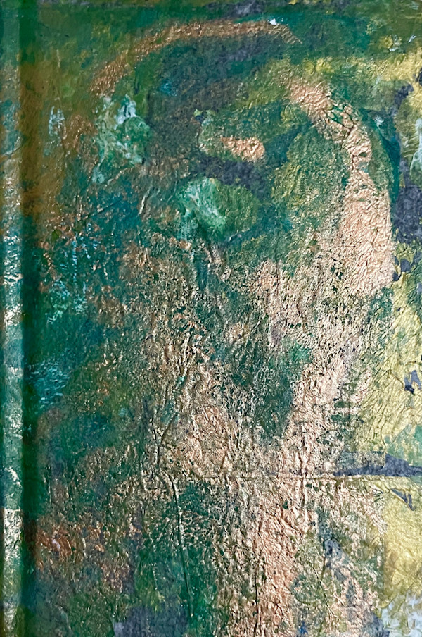 Green Gold mini journal by Gail Kaplan-Wassell