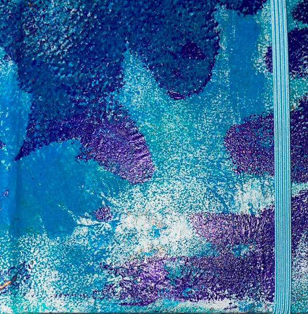 Turquoise Purple Mini-Journal by Gail Kaplan-Wassell