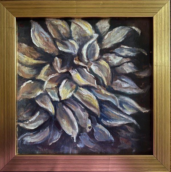 White Dahlia Impression by Rabecca Jayne Hennessey