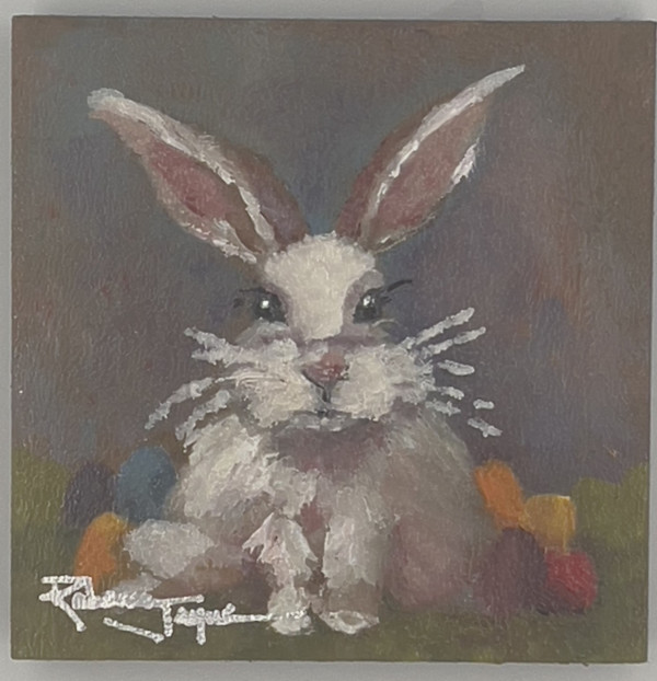 Easter Bunny 3x3 by Rabecca Jayne Hennessey