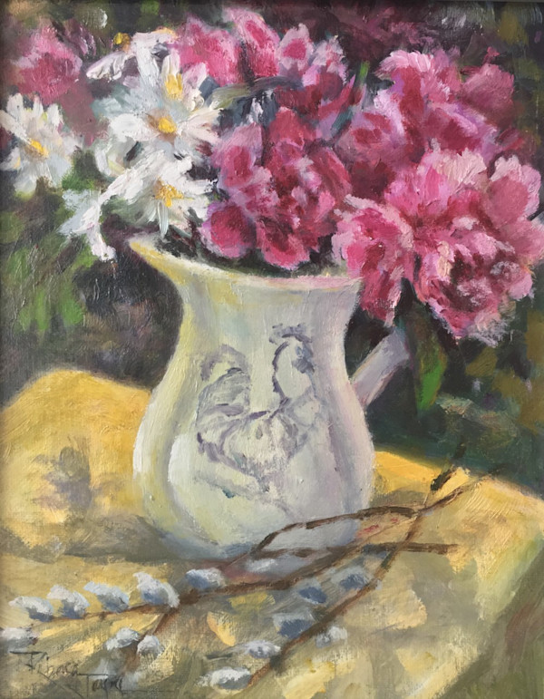 Peonies and Pussywillows by Rabecca Jayne Hennessey