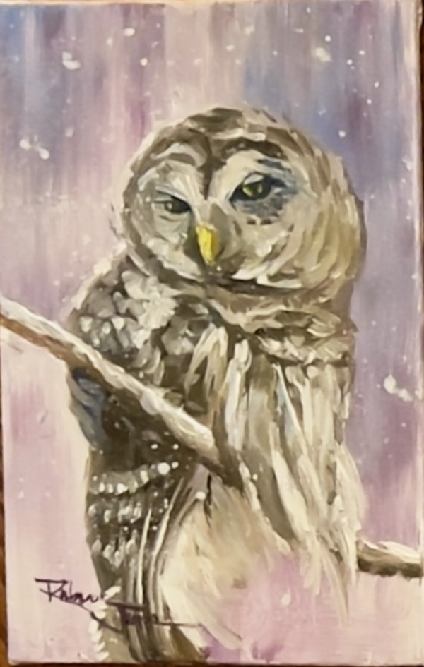 Snow Owl2 by Rabecca Jayne Hennessey