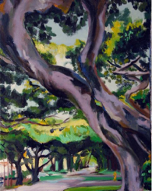 Purple Trees by Cindy Rivarde