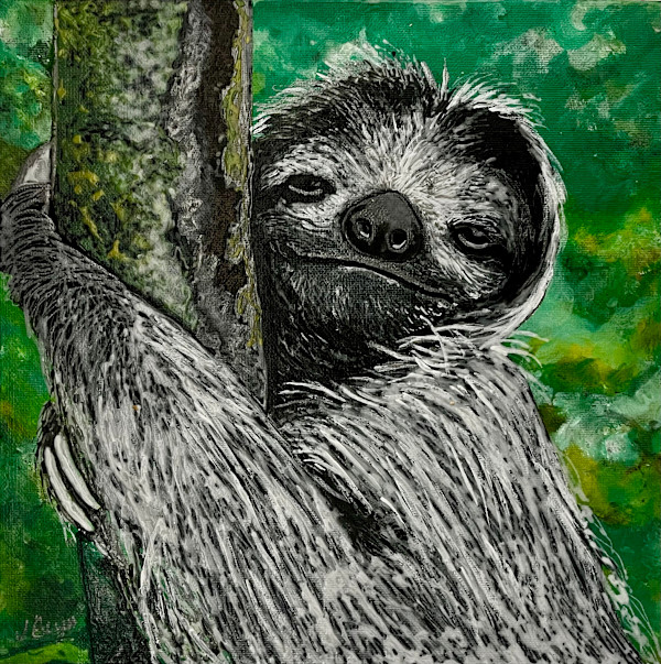 Happy Sloth by Joanne Berger