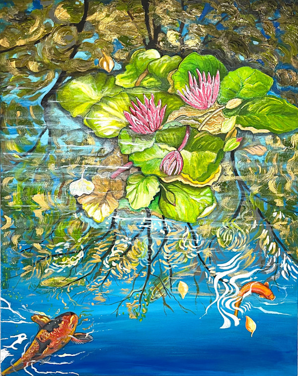 Lily Pond Reflections by Joanne Berger, Image 1.