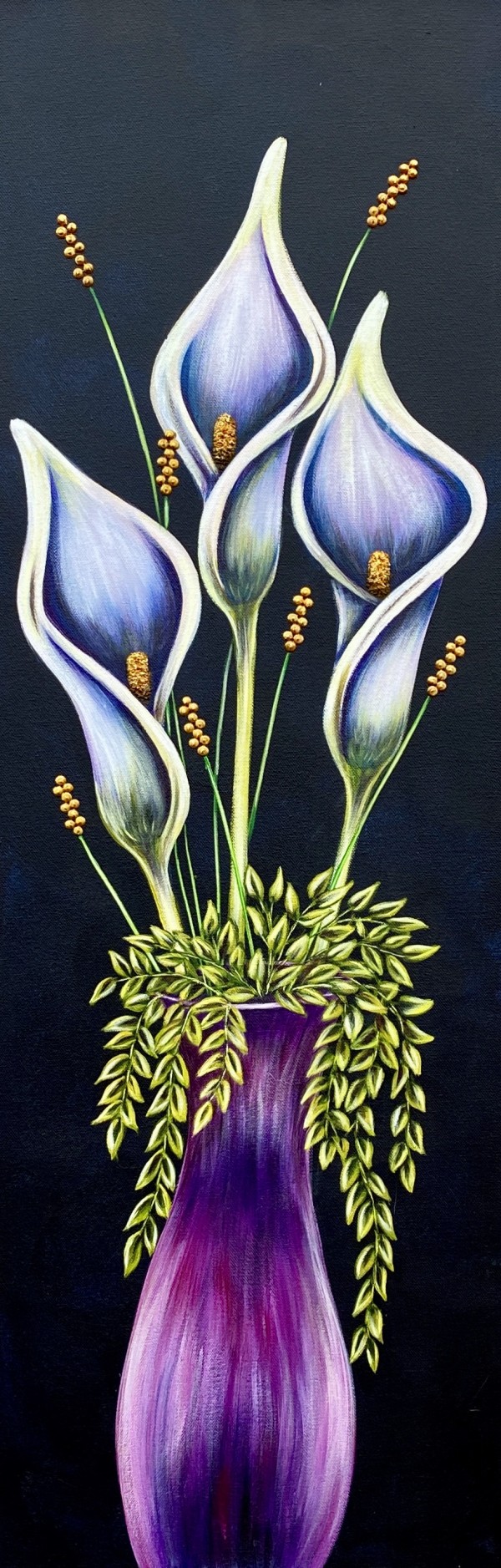 Potted Calla Lilies #1219 by Denise Cassidy Wood