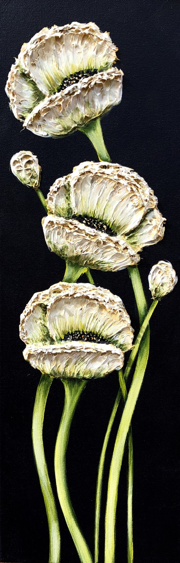 White Poppies #722 by Denise Cassidy Wood