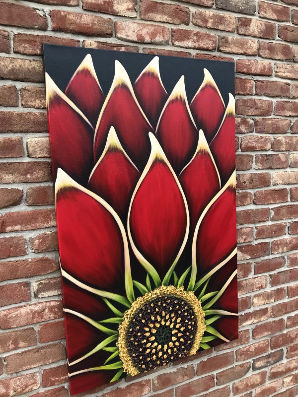 Red Dahlia #567 by Denise Cassidy Wood
