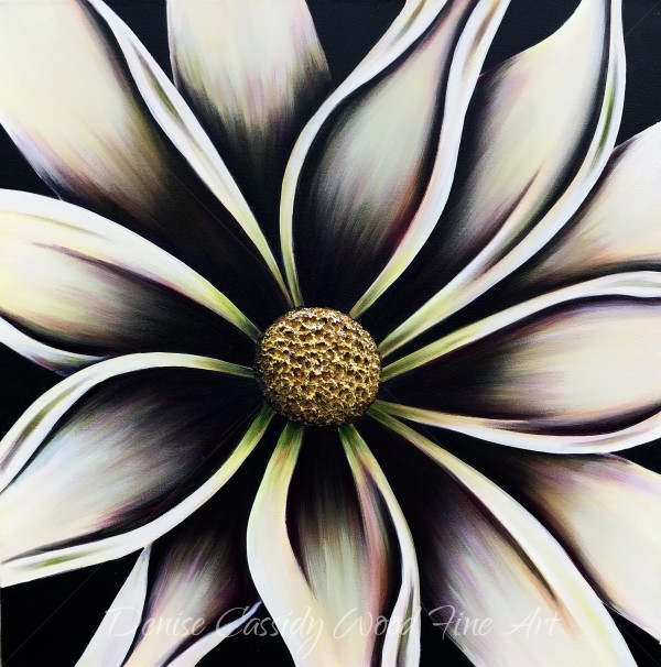 White Daisy #569 by Denise Cassidy Wood