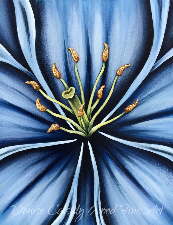 Blue Lily #570 by Denise Cassidy Wood