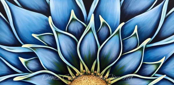 Custom Blue Dahlia #581 by Denise Cassidy Wood